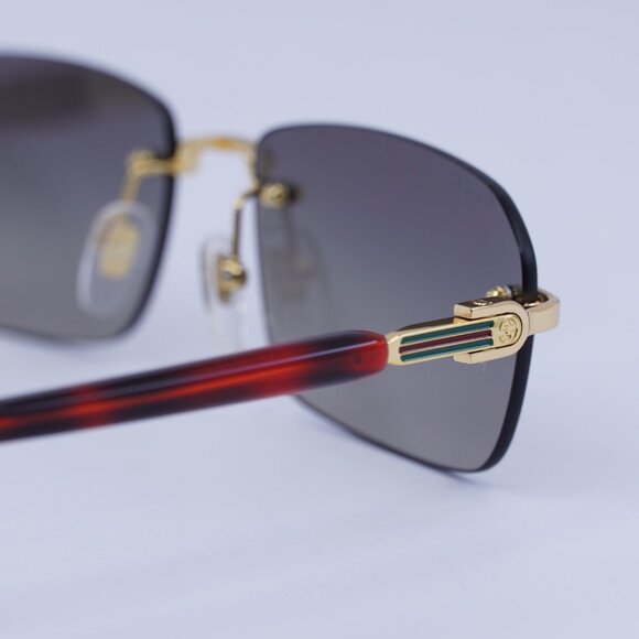 ?️ New Gucci GG1221S 006 Sunglasses - Gold/Havana Frame, Grey Lenses main image 10